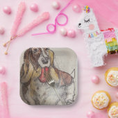 Bassie-Kuchenplatte Pappteller (Party)