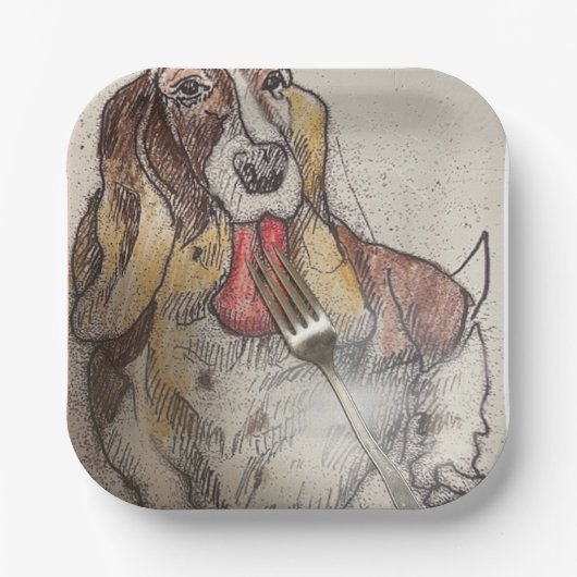 Bassie-Kuchenplatte Pappteller (Vorderseite)