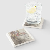 Bassie's Fork Steinuntersetzer (Seitenansicht)