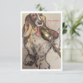 Bassie's Geburtstagskarte Dankeskarte (Stehend Vorderseite)