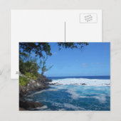 Bassin de Manapany (Ile de la Réunion) Postkarte (Vorne/Hinten)