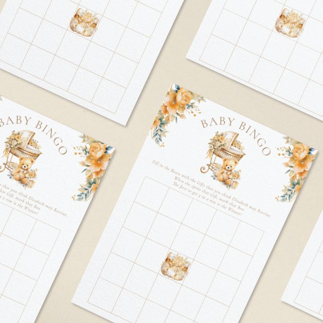 Bassinet Baby Dusche Bingo Spiel (Von Creator hochgeladen)