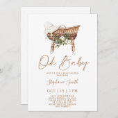 Bassinet Kinderzimmer Babydusche Einladung (Vorne/Hinten)