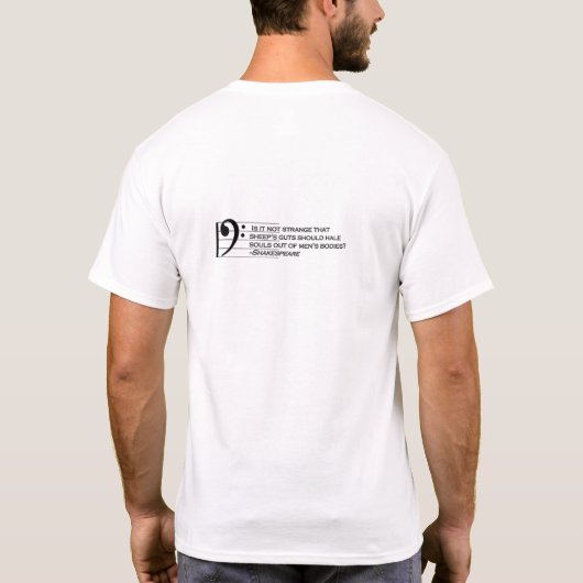 Bassisim T-Shirt (Rückseite)