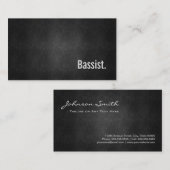 Bassist Cool Black Metal Einfachheit Visitenkarte (Vorne/Hinten)