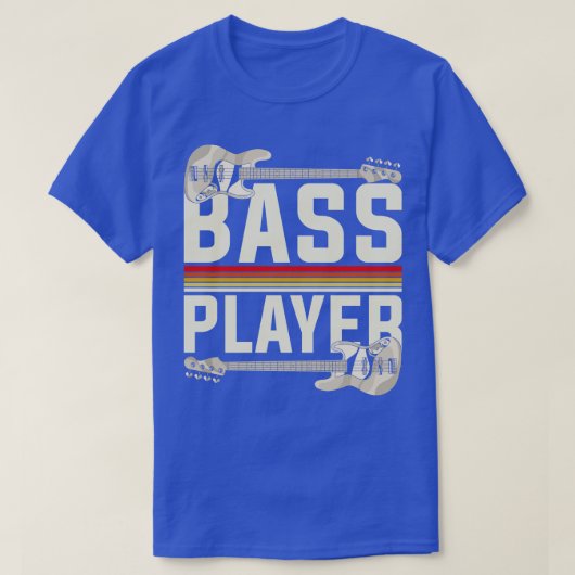 Bassist Guitar Player Bass Guitar T-Shirt (Design vorne)
