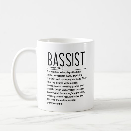 Bassist Kaffeetasse (Links)