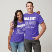 Bassist Noun Definition Bass Guitar Player Cool T-Shirt (Unisex)