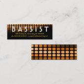 BASSIST-Orangenmeter Mini Visitenkarte (Vorne/Hinten)