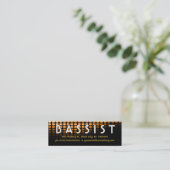 BASSIST-Orangenmeter Mini Visitenkarte (Stehend Vorderseite)