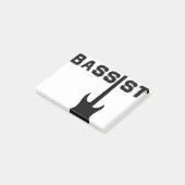 Bassist Post-it Klebezettel (angewinkelt)