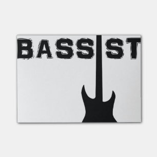 Bassist Post-it Klebezettel