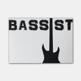 Bassist Post-it Klebezettel