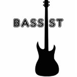 Bassist Silhouette Freistehende Fotoskulptur<br><div class="desc">Coole Bass Gitarre Silhouette mit großen Schriftart. Phantastische Geschenkidee für Bassspieler und Bassfreunde.</div>