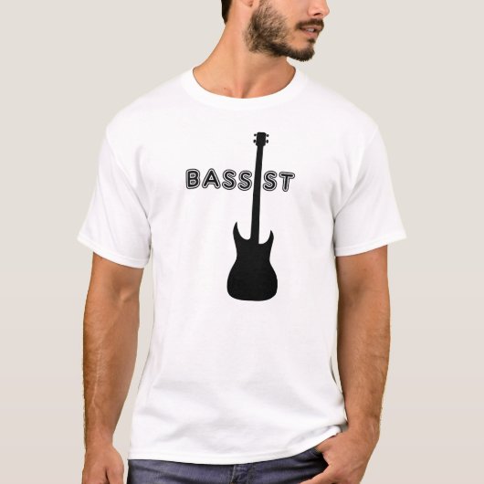 Bassist Silhouette T-Shirt (Vorderseite)