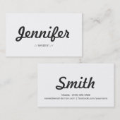 Bassist - Stilvolle, einfache Präzision Visitenkarte (Vorne/Hinten)