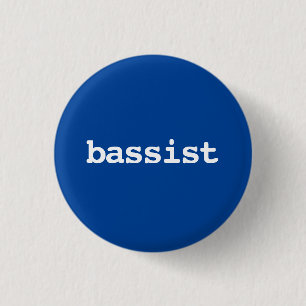 Bassist-Typografie-Schaltfläche Button