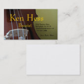 Bassist-Visitenkarte Visitenkarte (Vorne/Hinten)