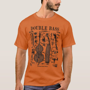 Bassisten-Bassisten-Instrumententafel Vint T-Shirt
