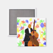 Bassisten Magnet (Vorderseite/Rückseite)