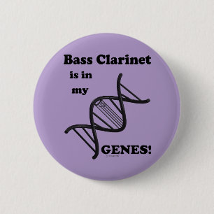 Bassklarinette ist in meinen Genen Button