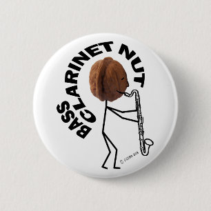 Bassklarinette-Nuss Button