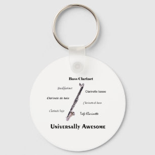 Bassklarinette Schlüsselanhänger