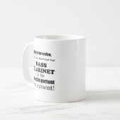 Bassklarinette wichtigstes Instrument Kaffeetasse (Vorderseite Links)