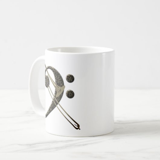 Basskleber-Muskelinstrument Kaffeetasse (Vorderseite Links)