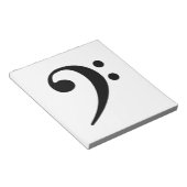 Bassklemme Notizblock (angewinkelt)