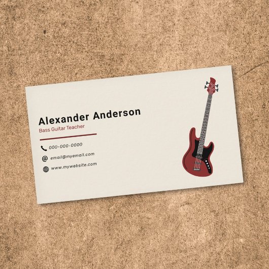 Basslehrer Visitenkarte