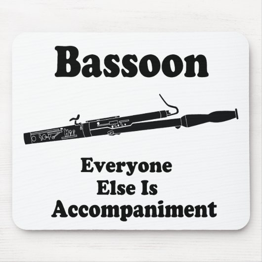Basson Geschenk Mousepad (Vorne)