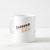 Bassoon Babe Kaffeetasse (Vorderseite Links)