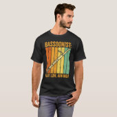 Bassoon Bassoonist Play Low Aim High 1 T-Shirt (Vorne ganz)