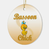 Bassoon Chick Keramik Ornament (Links)