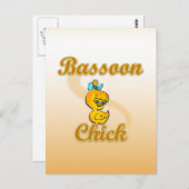 Bassoon Chick Postkarte (Vorne/Hinten)