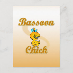 Bassoon Chick Postkarte