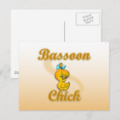 Bassoon Chick Postkarte (Vorne/Hinten)