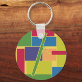 Bassoon Colorblocks Schlüsselanhänger (Vorderseite)