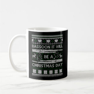 Bassoon Es wird Weihnachten Ugly Xmas Sweater Kaffeetasse