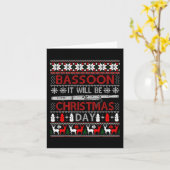 Bassoon Es wird Weihnachtsgeschenk Uganda Weihnach Karte (Gelbe Blume)
