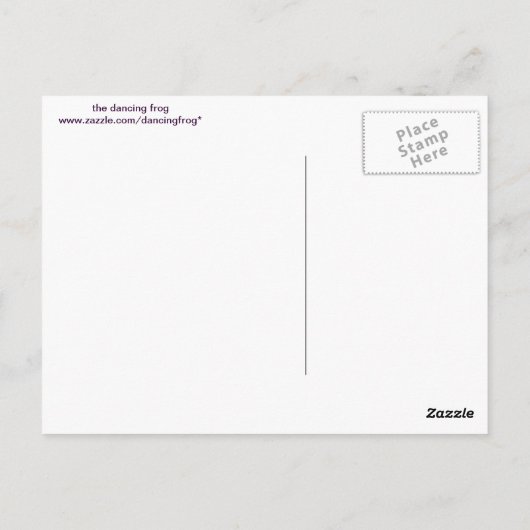 Bassoon Frog Postkarte (Rückseite)