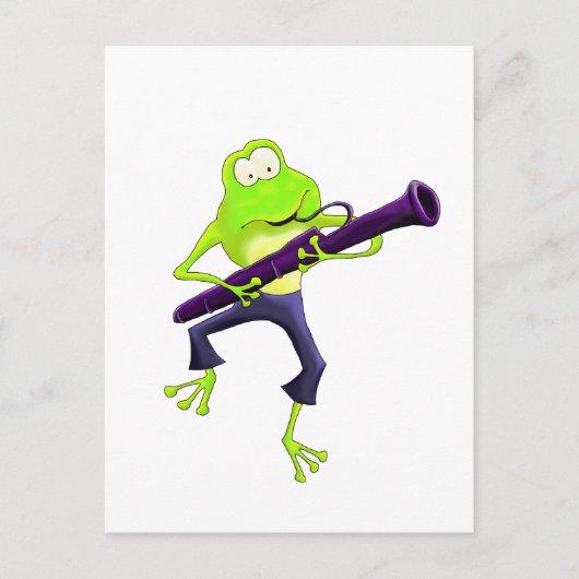 Bassoon Frog Postkarte (Vorderseite)