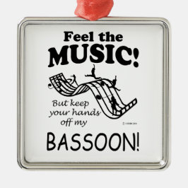 Bassoon fühlt sich wie Musik Ornament Aus Metall