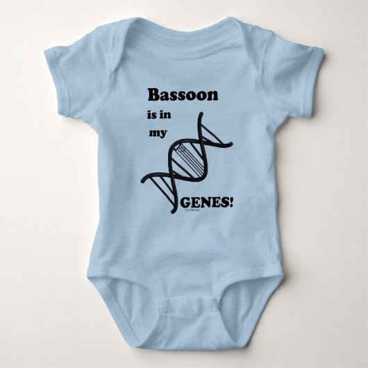Bassoon in meinen Genen Baby Strampler (Vorderseite)