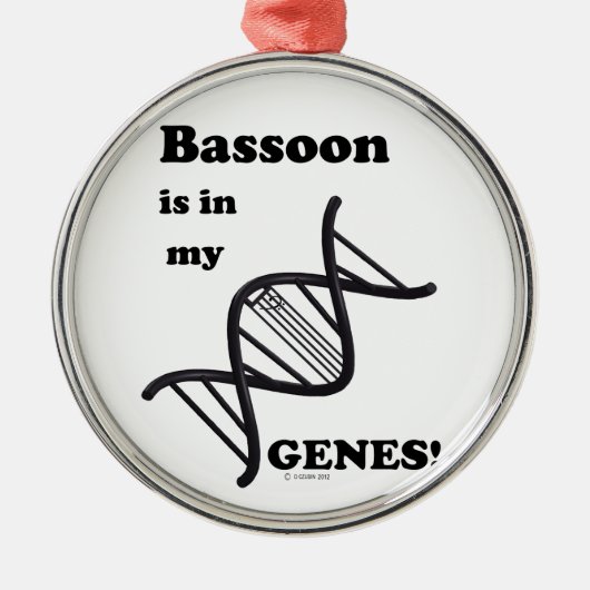 Bassoon in meinen Genen Ornament Aus Metall (Vorne)