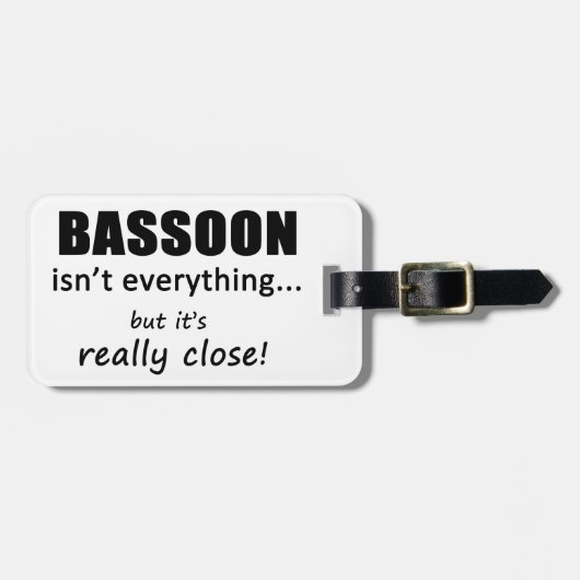 Bassoon ist nicht alles gepäckanhänger (Vorderseite horizontal)