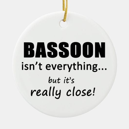 Bassoon ist nicht alles keramikornament (Vorne)