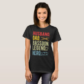 Bassoon Legend Bassoonist Dad T-Shirt (Vorne ganz)