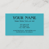 Bassoon Lessings Business Cards - Blue Red Visitenkarte (Rückseite)